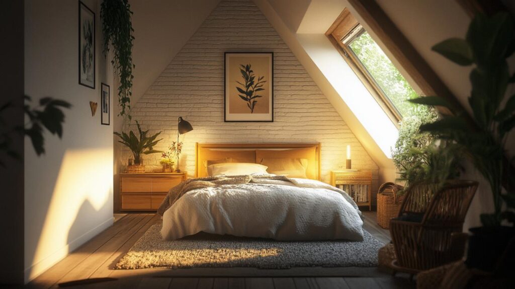 Comment aménager une chambre cosy dans des combles très bas